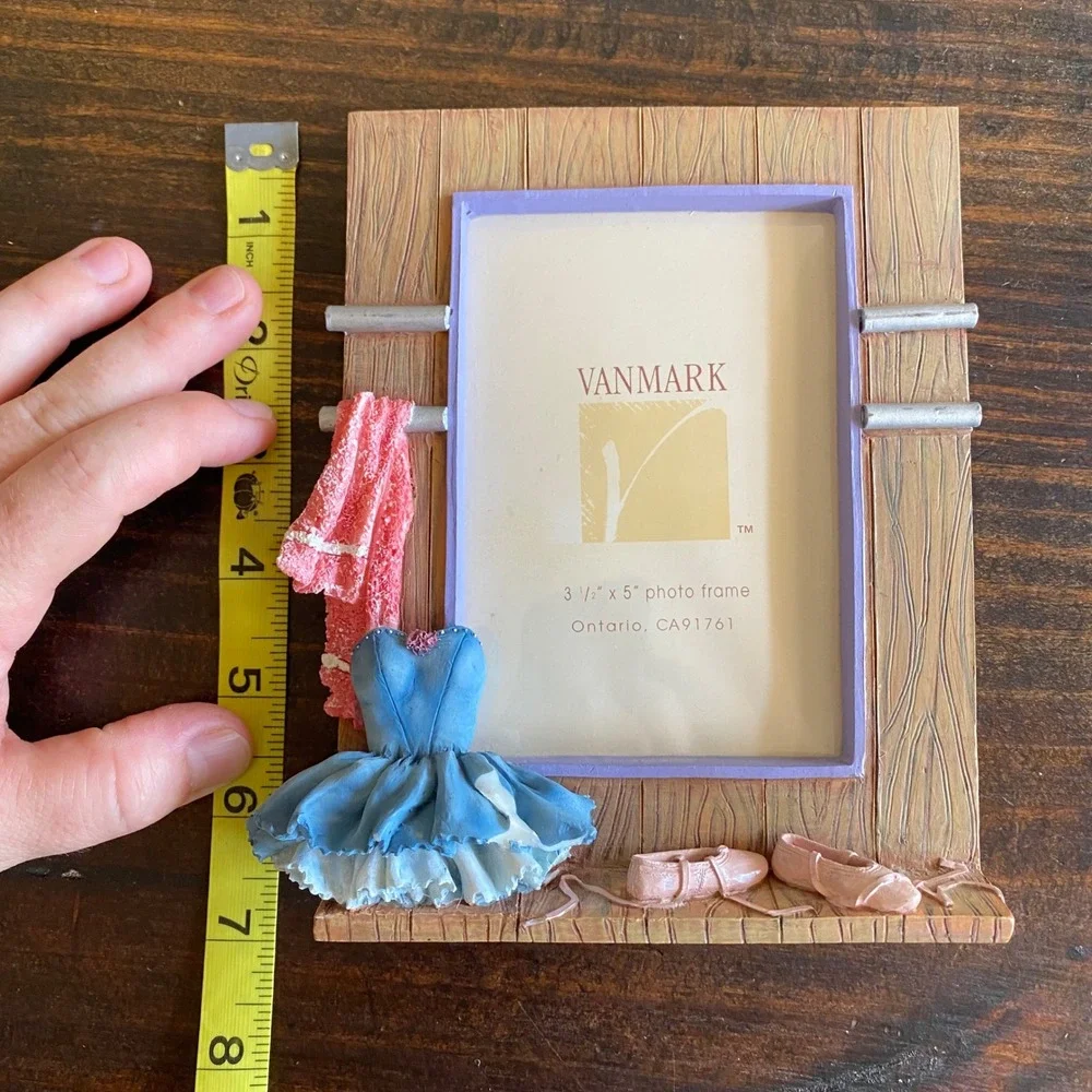 Vanmark Ballet Photo Picture Frame 3.5x5 Dress Shoes Decor Flaw Resin Ballerina‎